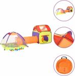  Cort de joacă pentru copii 250 bile, multicolor, 338x123x111 cm (3107730)
