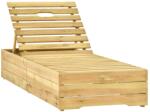  Șezlong, lemn de pin tratat verde (315400)
