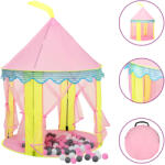  Cort de joacă pentru copii cu 250 bile, roz, 100x100x127 cm (3107747)