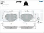 DELPHI set placute frana, frana disc DELPHI LP3701 (LP3701)