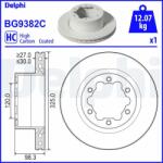 DELPHI Disc frana DELPHI BG9382C (BG9382C) - automobilus