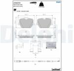 DELPHI set placute frana, frana disc DELPHI LP5067EV (LP5067EV)