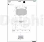 DELPHI set placute frana, frana disc DELPHI LP5066EV (LP5066EV)