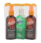 Malibu Dry Oil Spray SPF15 set cadou Ulei uscat SPF15 100 ml + Ulei uscat SPF10 100 ml + Gel dupa expunerea la soare cu Aloe Vera 100 ml unisex