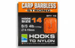 Preston Hooks To Nylon Strong Size 12 Monofil Előkötött Horog 10db (PHNCS-12)