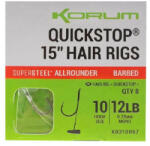 Korum 38cm Big Fish Hair Rigs W/Quickstops Size 8 Füles Szakállas Monofil Előkötött Horog (K0310056)