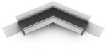 TOPMET VARIO30-05 sarokidom síkban forduló 120°-os (eloxált) LED profil Topmet (SL V4750020s)