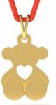 ATCOM Sárga arany medál Ursulet zsinór modellel szívvel (PS-AU-G-URSULET-CU-INIMIOARA)