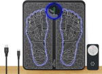 Media-Tech Covoras pentru masaj pentru picioare si gambe MT6527, 8 moduri masaj, 18 niveluri de intensitate, Negru (MT6527) - pcone Aparat de masaj