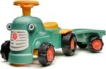 FALK - traktor baby Maurice zöld vintage pótkocsival