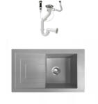 NERO Cortina Gránit mosogató + dugóemelő (szürke) - miniwebshop