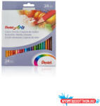 Pentel Színes ceruza készlet, hatszögletű Pentel 24 különféle szín (31154)