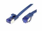 Valueline Cablu de retea RJ45 extra flat FTP cat. 6A 1.5m Albastru, Value 21.99. 2154 (21.99.2154-40)