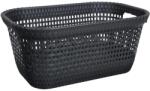 5five Simple Smart Cos de rufe Rattan Gri antracit, plastic, 60 x 40 x 26 cm, 45 litri