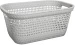 5five Simple Smart Cos de rufe Rattan Gri deschis, plastic, 60 x 40 x 26 cm, 45 litri