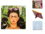 Hanipol Üveg poháralátét - Frida Kahlo: Önarckép tövisnyaklánccal és kolibrivel