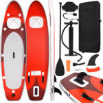  Set placă paddleboarding gonflabilă, roşu, 330x76x10 cm (93386)