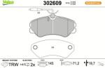 VALEO set placute frana, frana disc VALEO ESSENTIAL 302609 (302609)