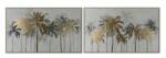Home ESPRIT Tablou Home ESPRIT Palmieri Tropical 150 x 4 x 90 cm (2 Unități)