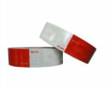 ALM Banda reflectorizanta tip fagure alba+rosu 5cm x 25m (ALM TCT-2815)