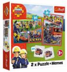 Trefl Sam a tűzoltó 2 az 1-ben puzzle és memória egyben - Trefl (JS-93334)