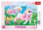 Trefl Unikornisok varázslatos világa keretes puzzle kicsiknek - 15 darabos (JS-31349)