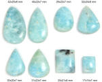  Pandantiv/Cabochon din Hemimorfit Natural cu Gaura - Picatura - Dreptunghi - 17-42x14-25x6-8 mm - 1 Buc