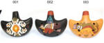 Ocarina din Ceramica cu 10 Gauri - pentru Ceremonie Samanica - 13x10x5 cm - 1 Buc
