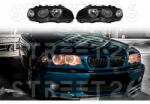 TUNING-TEC Faruri compatibile cu BMW Seria 3 E46 04.99-03 Coupe Cabrio Angel Eyes Negru (6670)