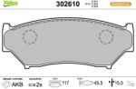 VALEO set placute frana, frana disc VALEO ESSENTIAL 302610 (302610)