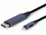 Gembird Cablu Audio si Video USB-C - DisplayPort Gembird, 1.8m, Gri CC-USB3C-DPF-01-6 (CC-USB3C-DPF-01-6)