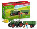 Schleich Farm World Tractor cu remorcă 42608 (SLH42608) Figurina