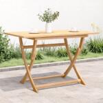 vidaXL Сгъваема градинска маса 120x70x75 см масивна акация (365745)