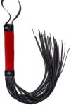 X Fun Кожено-велурен камшик "bicci red black" 40 см