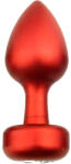Sensual Алуминиево дилдо Butt Plug "SENSUAL RED" 7 см