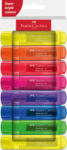 Faber-Castell Set 8 textmarkere superfluorescent 1546 - 2024 Faber-Castell FC254648, cutie carton (FC254648)