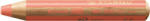 STABILO Színes ceruza, kerek, vastag, STABILO "Woody 3 in 1 Pastel", pasztell piros (TST880301) (TST880301) - kes