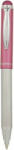 Zebra Golyóstoll, 0, 24 mm, teleszkópos, rozsdamentes acél, pink tolltest, ZEBRA "Telescopic Metal Stylus", kék (TZ46617) (TZ46617)