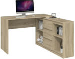 GreenSite Odell Plus 2D3S, masă birou cu dulap, sonoma