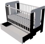  Claudia Duo baba kiságy 120×60 cm - Wenge/fehér