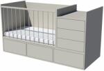  Gina Uno 4in1 baba kombi kiságy 120×70 cm - Szürke