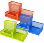 DELI Suport accesorii birou, 3 compartimente, diverse culori, DELI (DLE9154)