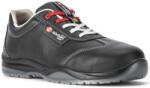 Sixton Peak DANCE S3 ESD Fekete bőr munkavédelmi félcipő 35-48-ig (91195)