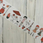  Mintás szalag - Párizsi lányok