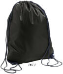 SOL’S Uniszex URBAN poliészter tornazsák-hátizsák, mindennapos használatra, SOL'S SO70600, Black-U (so70600bl-u)