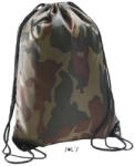 SOL’S Uniszex URBAN poliészter tornazsák-hátizsák, mindennapos használatra, SOL'S SO70600, Camouflage-U (so70600cmg-u)