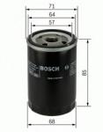 Bosch Filtru ulei MITSUBISHI LANCER Sportback (CX) (2007 - 2016) BOSCH 0 451 103 372
