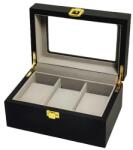 WatchBox Cutie Neagra din lemn pentru 3 ceasuri - 3LN (3LN)