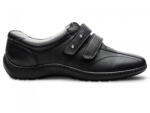 Berende Pantofi dama medicali din piele naturala, ultra confort MED+LINE , BRD430N Negru - ciucaleti