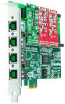  4 Port Analog PCI-E card + 1 FXS + 2 FXO modules (A400E12)